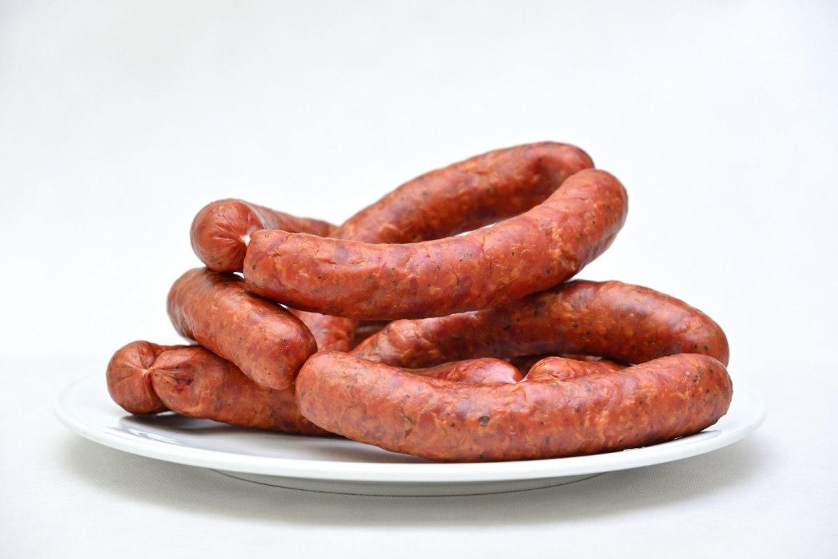 Kiełbasa z kaczki wędzona około 500g Kiełbasa z kaczki wędzona około 500g
