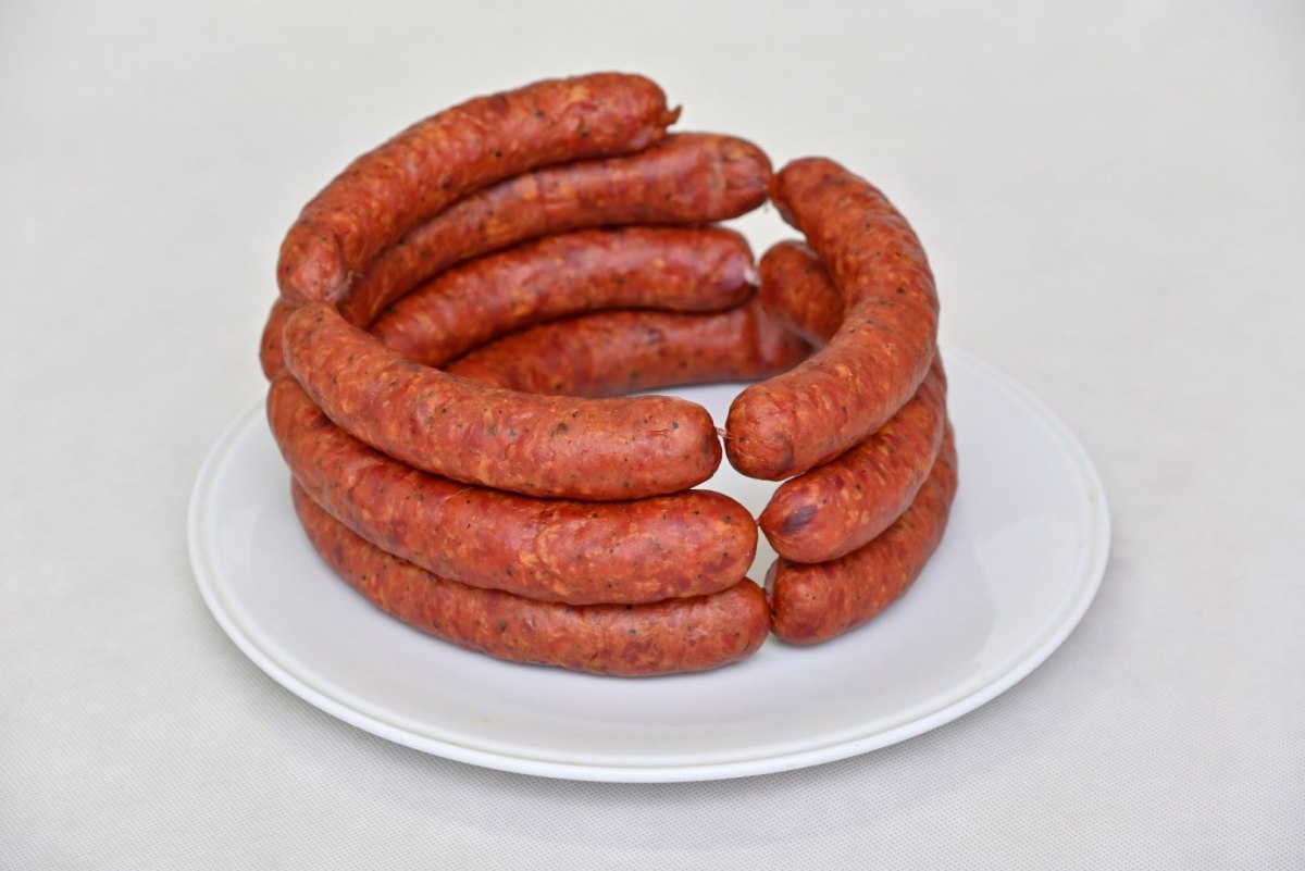 Kiełbasa z kaczki wędzona około 500g Kiełbasa z kaczki wędzona około 500g