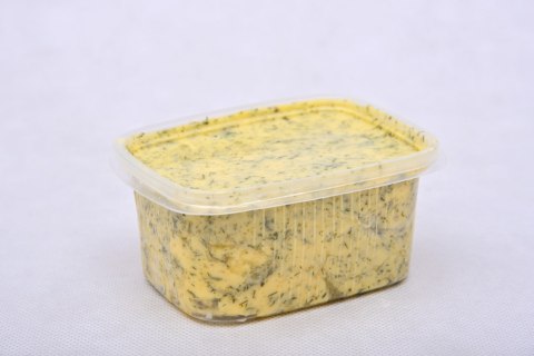Masło wiejskie czosnkowo-ziołowe 250g Masło wiejskie czosnkowo-ziołowe 250g