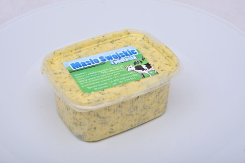 Masło wiejskie ziołowe niepasteryzowane 250g Masło wiejskie ziołowe niepasteryzowane 250g