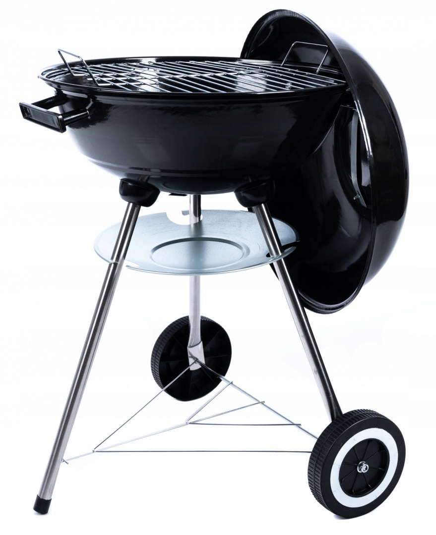 DUŻY GRILL OGRODOWY Z POKRYWĄ KETTLE OKRĄGŁY RUSZT DUŻY GRILL OGRODOWY Z POKRYWĄ KETTLE OKRĄGŁY RUSZT